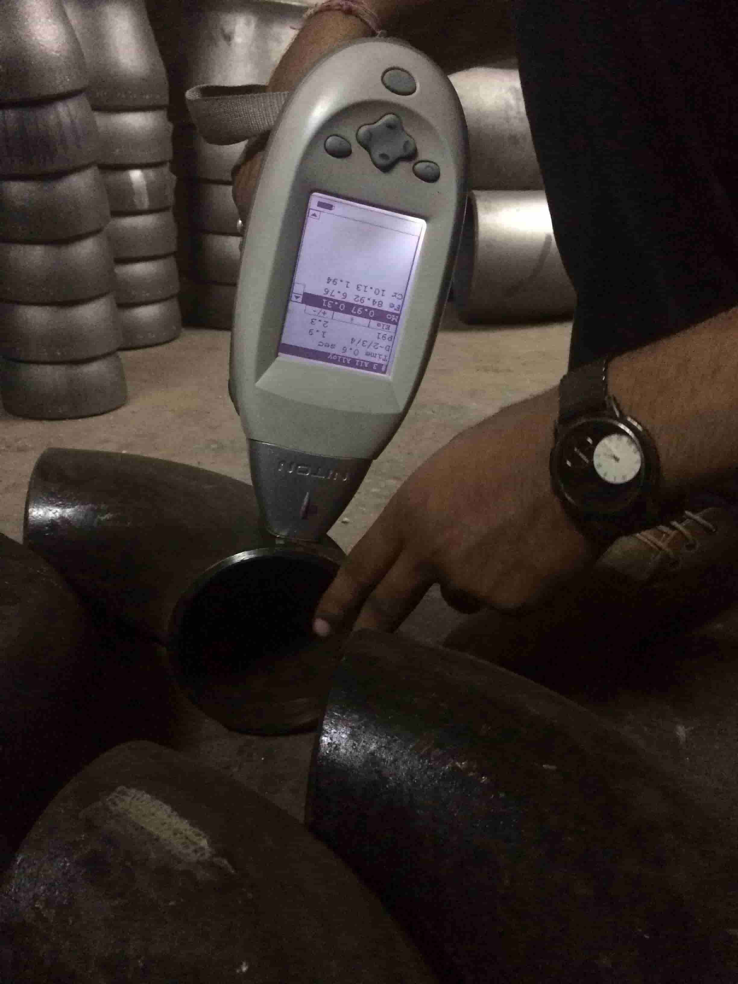PMI testing of Alloy STeel Fittings