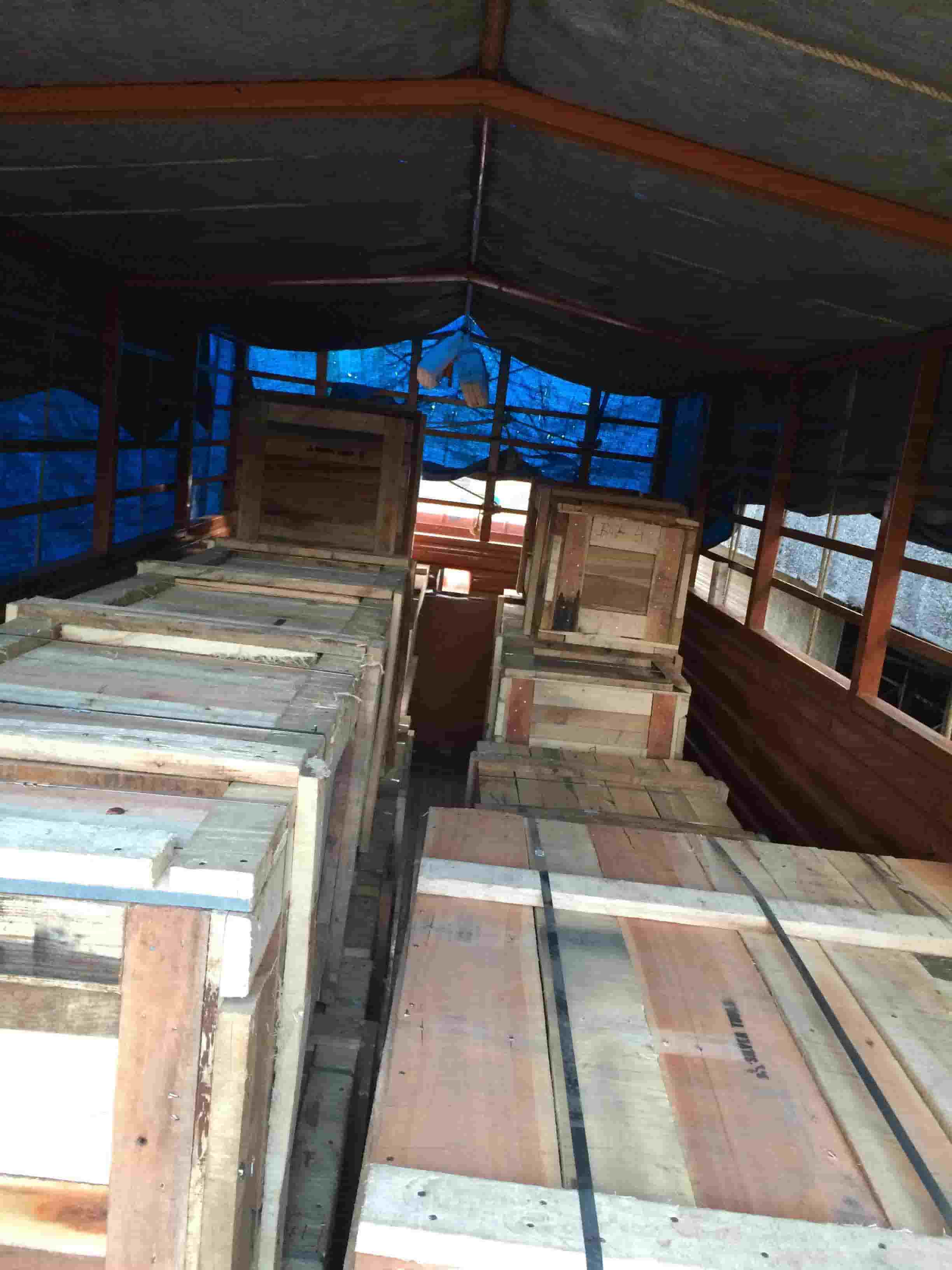 Wooden box packing for alloy steel fittings